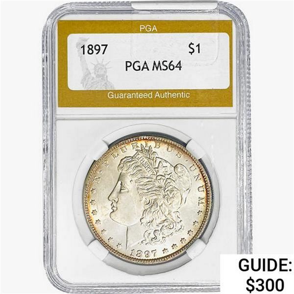 1897 Morgan Silver Dollar PGA MS64