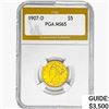 Image 1 : 1907-D $5 Gold Half Eagle PGA MS65