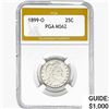 Image 1 : 1899-O Barber Quarter PGA MS62