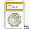 Image 1 : 1882-CC Morgan Silver Dollar PGA MS65