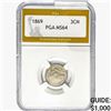 Image 1 : 1869 Nickel Three Cent PGA MS64