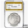 Image 1 : 1890-CC Morgan Silver Dollar PGA MS64