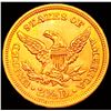 Image 2 : 1843 $2.50 Gold Quarter Eagle CHOICE BU