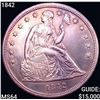 Image 1 : 1842 Seated Liberty Dollar CHOICE BU
