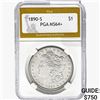 1890-S Morgan Silver Dollar PGA MS64+