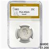 Image 1 : 1883 Kingdom of Hawaii Quarter PGA MS64+