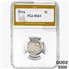 Image 1 : 1916 Buffalo Nickel PGA MS64