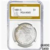 Image 1 : 1881-S Morgan Silver Dollar PGA MS65