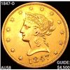 1847-O $10 Gold Eagle CHOICE AU