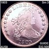 Image 1 : 1803 Sm 3 Draped Bust Dollar CHOICE AU
