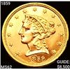 Image 1 : 1859 $2.50 Gold Quarter Eagle UNCIRCULATED