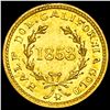 Image 2 : 1853 Round California Gold Half Dollar UNCIRCULATED