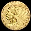 Image 1 : 1912 $2.50 Gold Quarter Eagle NEARLY UNCIRCULATED