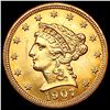 Image 1 : 1907 $2.50 Gold Quarter Eagle UNCIRCULATED