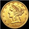 Image 1 : 1904 $5 Gold Half Eagle UNCIRCULATED