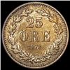 Image 2 : 1878 Sweden 25 Ore CLOSELY UNCIRCULATED