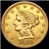 Image 1 : 1854 $2.50 Gold Quarter Eagle CLOSELY UNCIRCULATED
