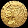 Image 1 : 1908 $5 Gold Half Eagle CLOSELY UNCIRCULATED
