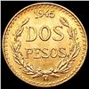 Image 1 : 1945 Mexico Gold 2 Pesos 0.0482oz UNCIRCULATED