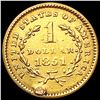 Image 2 : 1851 Rare Gold Dollar HIGH GRADE