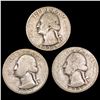 Image 1 : [3] 1932-S Key Date Washington Quarter Lot [3 Coins] NICELY CIRCULATED