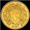 Image 2 : 1927 Gold 20Fr 0.1867 oz agw GEM BU
