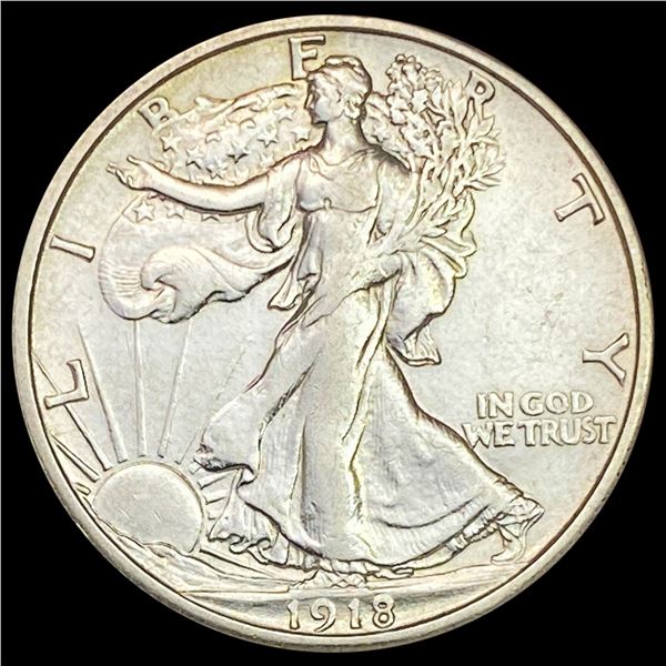 1918-S Walking Liberty Half Dollar CLOSELY UNCIRCULATED