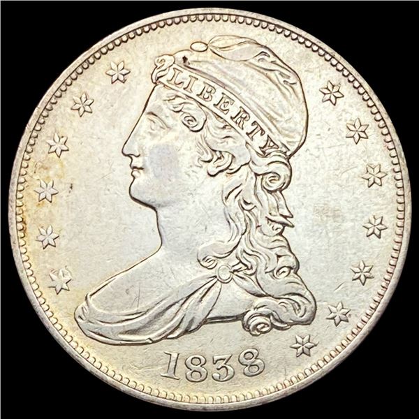 1838 Capped Bust Half Dollar CLOSELY UNCIRCULATED