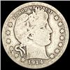 Image 1 : 1914-S Barber Quarter NICELY CIRCULATED