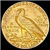 Image 2 : 1909 $2.50 Gold Quarter Eagle CLOSELY UNCIRCULATED