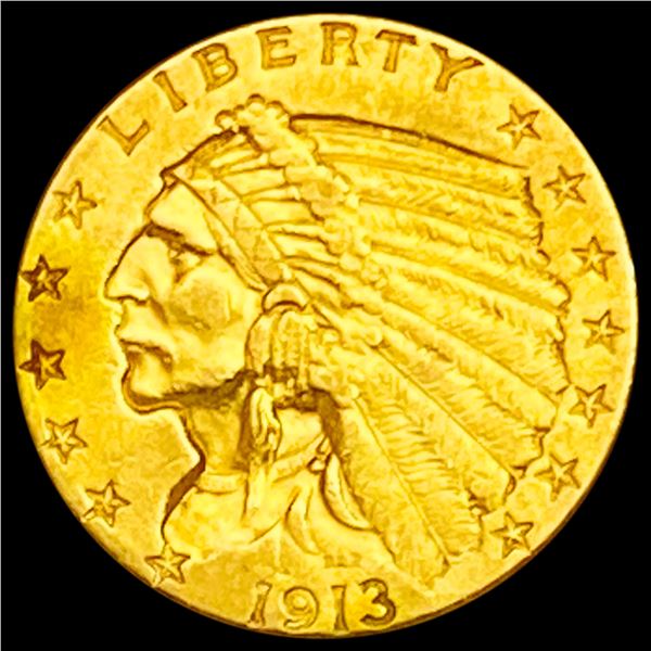 1913 $2.50 Gold Quarter Eagle UNCIRCULATED