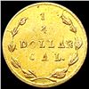 Image 2 : 1870 Round California Gold Quarter CLOSELY UNCIRCULATED