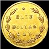 Image 2 : 1870-G California Gold Half Dollar Closely Unc