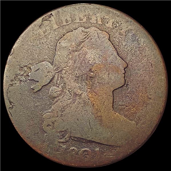 1801 Draped Bust Large Cent NICELY CIRCULATED