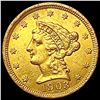 Image 1 : 1903 $2.50 Gold Quarter Eagle CLOSELY UNCIRCULATED