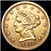 Image 1 : 1879-S $2,50 Gold Quarter Eagle Closely Uncirculated