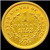 Image 2 : 1853-O Rare Gold Dollar CLOSELY UNCIRCULATED