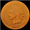 Image 1 : 1867 Indian Head Cent NICELY CIRCULATED