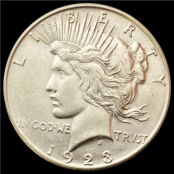 1923-S Silver Peace Dollar CHOICE AU