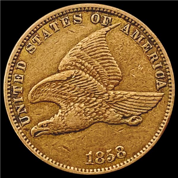 1858 Flying Eagle Cent CLOSELY UNCIRCULATED