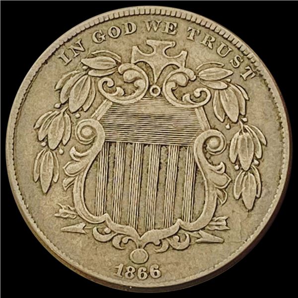 1866 Shield Nickel LIGHTLY CIRCULATED
