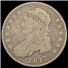 Image 1 : 1817 Capped Bust Half Dollar NICELY CIRCULATED