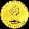 Image 1 : 1985 Canada 1/10z Gold Maple Leaf GEM BU