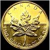 Image 2 : 1985 Canada 1/10z Gold Maple Leaf GEM BU