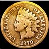 Image 1 : 1870 Indian Head Cent NICELY CIRCULATED