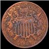 Image 1 : 1864 Sm Motto Two Cent Piece LIGHTLY CIRCULATED