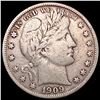 1909-S Barber Half Dollar LIGHTLY CIRCULATED