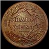 Image 2 : 1809 Classic Head Half Cent NICELY CIRCULATED