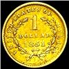 Image 2 : 1851 Rare Gold Dollar CLOSELY UNCIRCULATED