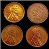 Image 1 : [4] 1902-1912 Varied US Cents Lot [4 Coins] UNCIRCULATED